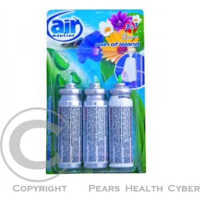 Air Menline Rain of Island Happy Osvěžovač vzduchu náhradní náplň 3 x 15 ml sprej