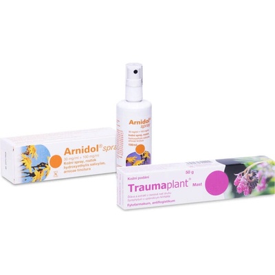 ARNIDOL SPRAY 30MG/ML+100MG/ML DRM SPR SOL 100ML + TRAUMAPLANT UNG 50G