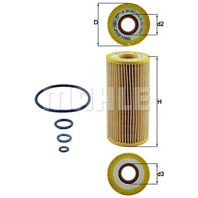 Olejový filter MAHLE ORIGINAL OX 383D (OX383D)