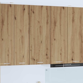 vidaXL Висящ шкаф с рафт Riga Дъб 40 x 31 x 100 см Инженерно дърво (884345)