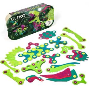 CLIXO Dino Adventure - магнитен строителен комплект 36 части (8-DINO-AD36)
