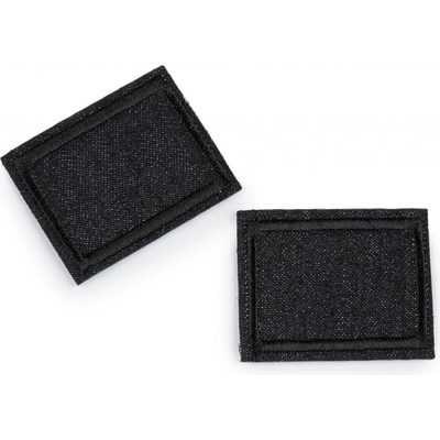Nažehlovací záplaty pro opravy dírek jeans 3x4 cm, střední, 4 černá