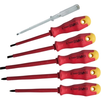 Súprava elektrikárskych skrutkovačov a skúšačky PL|PH (5 ks) RICHMANN