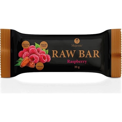 Majestic Ovocná tyčinka Raw Bar Malina 35g