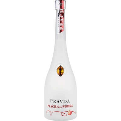 Pravda Vodka Peach 37,5% 0,7 l (čistá fľaša)