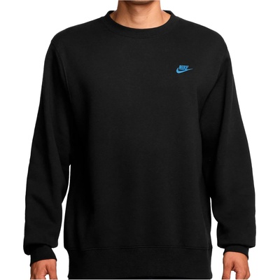 Nike Мъжки пуловер Nike Club BB Crew Jumper - Black / Football Blue - размер S (017-4499-0412)
