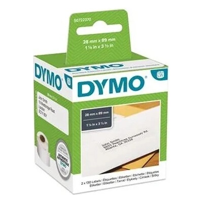 DYMO Etikety, do LW tlačiarní, 28x89 mm, 130 ks etikiet, DYMO