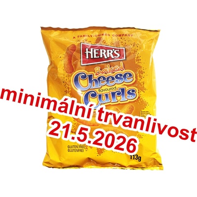 Herr's Cheese Curls sýrové kukuřičné křupky bezlepkové 113 g