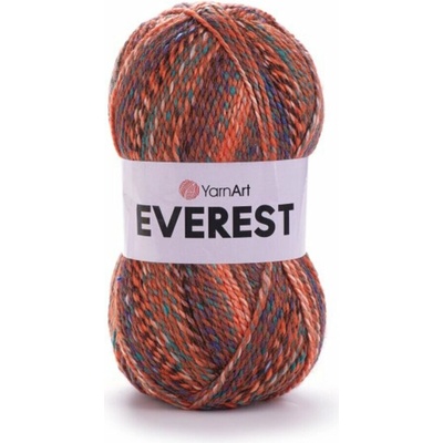 Yarn Art příze Everest 7047 Oranžová, modrá, tyrkysová