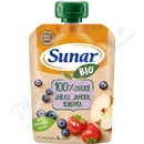 Príkrmy a výživy Sunar Bio kapsička Jablko jahoda borůvka 4m+ 110 g