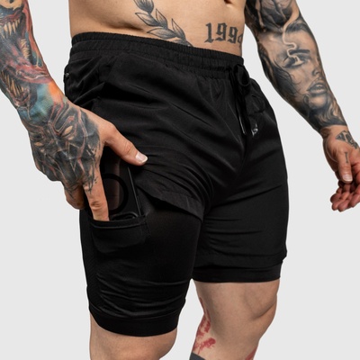 Iron Aesthetics Funkčné šortky SweatPro 2in1 čierne Čierna