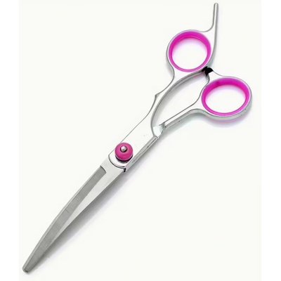 Dog Grooming Scissors Stainles Steel nerezová ocel 17 cm růžová, rovné nůžky – Zbozi.Blesk.cz
