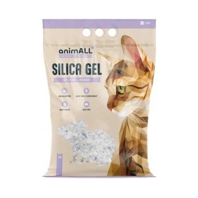 animALL Silikonové stelivo s levandulovou vůní 7,6 l