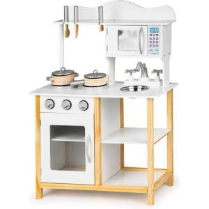 ECOTOYS Дървена Кухня За Деца EcoToys TK040A + Аксесоари (TK040A)