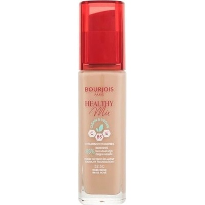 Bourjois Paris Healthy Mix Clean & Vegan Radiant Foundation hydratačný rozjasňujúci make-up 52,5C Rose Beige 30 ml