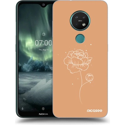 Púzdro Picasee silikónové Nokia 7.2 - Peonies čiré
