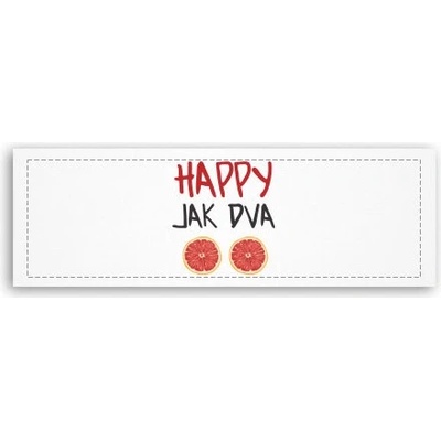 Fotoobraz 150x55 cm panorama Happy jak dva grepy