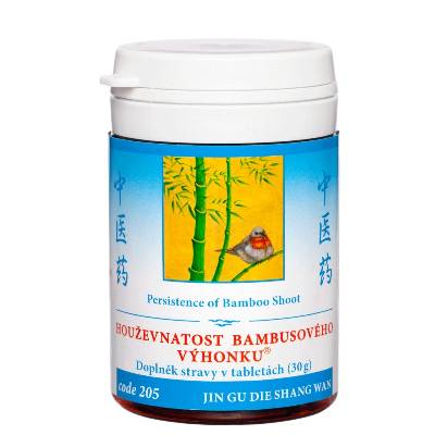 TCM Herbs Houževnatost bambusového výhonku 205 Jin Gu Die Shang Wan tablety