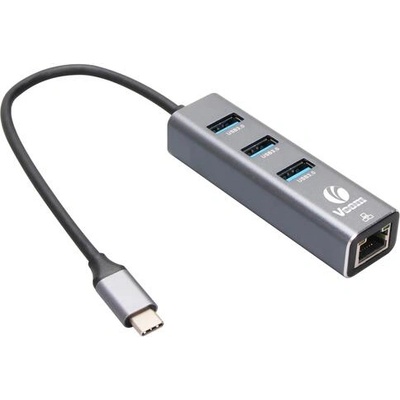 VCOM Докинг станция, VCom DH311B, Docking USB Type-C to USB3.0 x 3 LAN (DH311B)