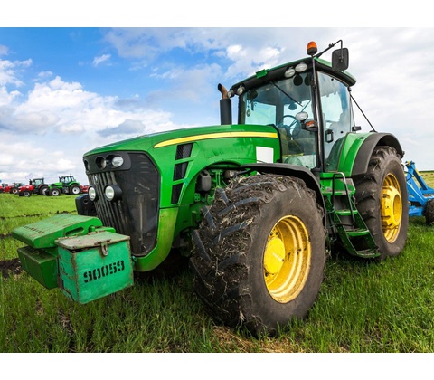 BrandMac Detská deka Zelený traktor