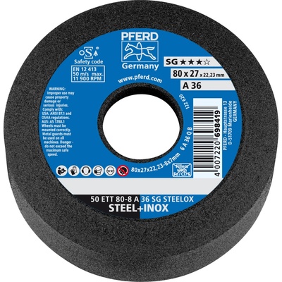 Pferd Brúsny hrncový kotúč valcový 80 x 8 x 22,23 mm 36 4007220698419