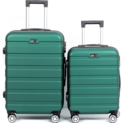 Aga Travel Sada kufrov MR4687 Zelená 63 l 33 l
