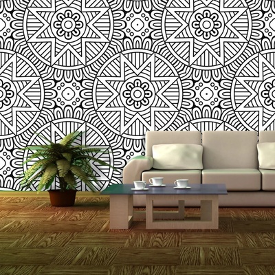 Sablio Tapeta Hviezdy mehendi, rozmery 208x125 cm