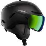 Atomic Ски каска Atomic Savor Visor HD S2 Ski helmet - Black / Green HD - размер One Size (418-1615-0113)