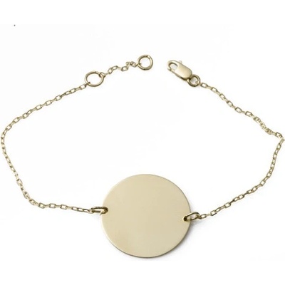 Zlatnictví zlatíčko zlatý náramek s destičkou 15.00002