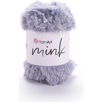 Yarn Art příze Mink 334 stříbřitě šedá