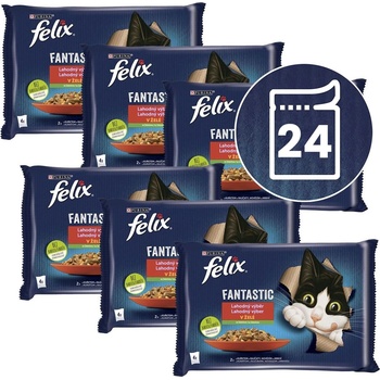 FELIX Капсули FELIX Fantastic, вкусен избор със зеленчуци в желе 24 x 85 г