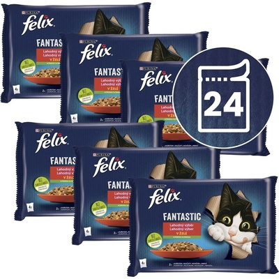FELIX Капсули FELIX Fantastic, вкусен избор със зеленчуци в желе 24 x 85 г