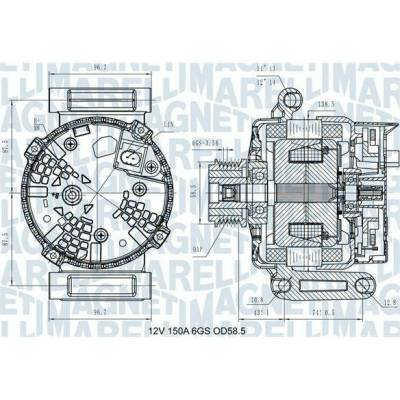 generátor MAGNETI MARELLI 063731546110