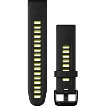 Image 1 of Garmin QuickFit® 20 Black/Electric Lime силоконова каишка 010-13279-03 (010-13279-03)
