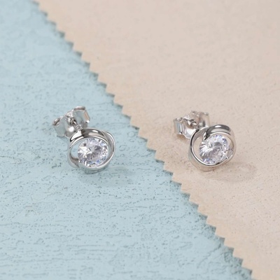 Jan Kos jewellery stříbrné náušnice MHT-2691/SW00