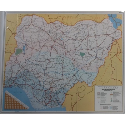 Freytag & Berndt Nigérie - nástěnná mapa 92 x 80 cm