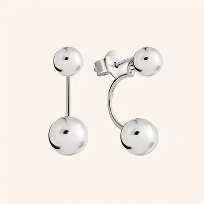 SilveAmo Strieborné dvojité náušnice C21212