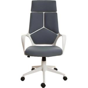  Директорски стол Force White, текстил, Tilt механизъм, до 120 kg, сив (4010140253)