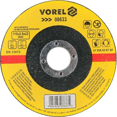 Vorel Řezný kotouč 115 x 22 x 2,5 mm 08633