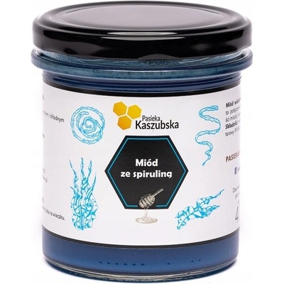 Med so Spirulinou - 400 g - Pasieka Kaszubska