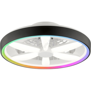 Brilliant - LED RGBW таванен вентилатор GAIANO LED/48W/230V черен +DO (BI0120)