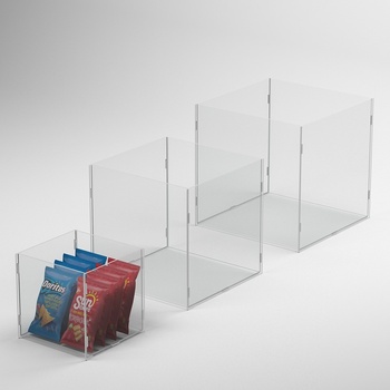 Najcenovky Úložný box z plexiskla 30x30x30 cm