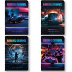 Black and White Тетрадка с телчета Gaming Channel A5 80л
