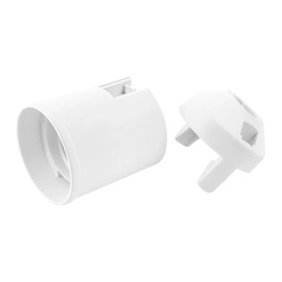 ELEMAN Objímka plastová E27, typ: 80 (1351-13400) - bílá, hladká, s čepičkou – Zbozi.Blesk.cz