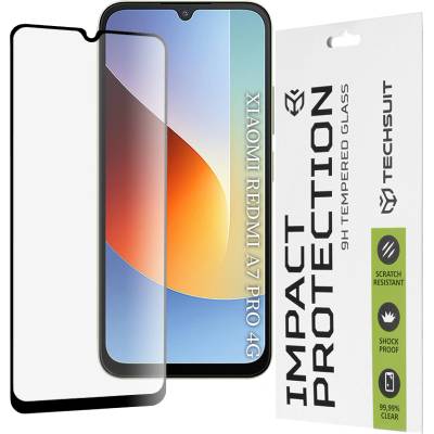 Techsuit Стъклен протектор за Xiaomi Redmi A7 Pro 4G - 111D Full Cover - Techsuit - Черен