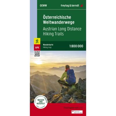 OEWW Österreichische Weitwanderwege 1: 800 000 Freytag&Berndt