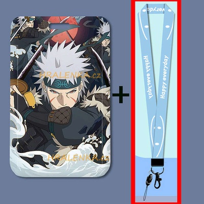 Šňůrka na krk s cedulkou na ID karty Naruto