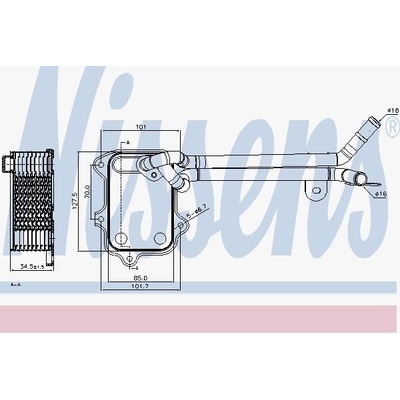 Olejový chladič, motorový olej NISSENS 90679