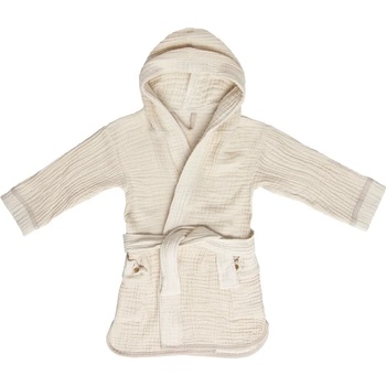 Bébé-Jou Халат за баня Bebe-Jou - Pure Cotton Sand, 86 х 92 cm (3016127)