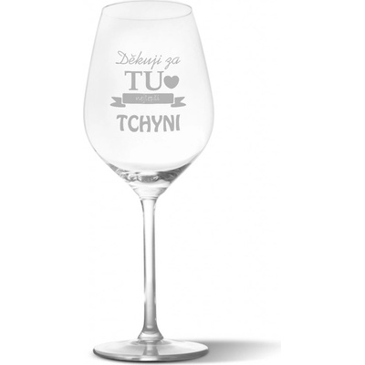 Sablio Sklenička na víno Děkuji za tu nejlepší tchyni 490 ml